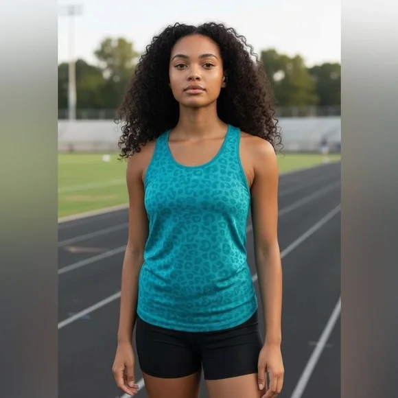 Danskin Animal Print Compression Tank Top - Picture 1 of 2